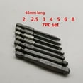 thumbnail image 2 of 7-Piece Heavy-Duty Hex Socket Air Screwdriver Bit Set - S2 Alloy Steel 1/4 Inch Shank Ball Head Bits, 65mm Length, Durable & High-Torque for Pneumatic Tools, Secure Grip & Precision Control for, 2 of 5