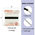 thumbnail image 2 of Griffin Silk Bead Cord Perlseide – Black Color – Size 0 (0.30mm) – 2 Meters per Card – Stainless Steel Needle Attached – for Knotting Pearls, Gemstones, Crystals and Beads, 2 of 7