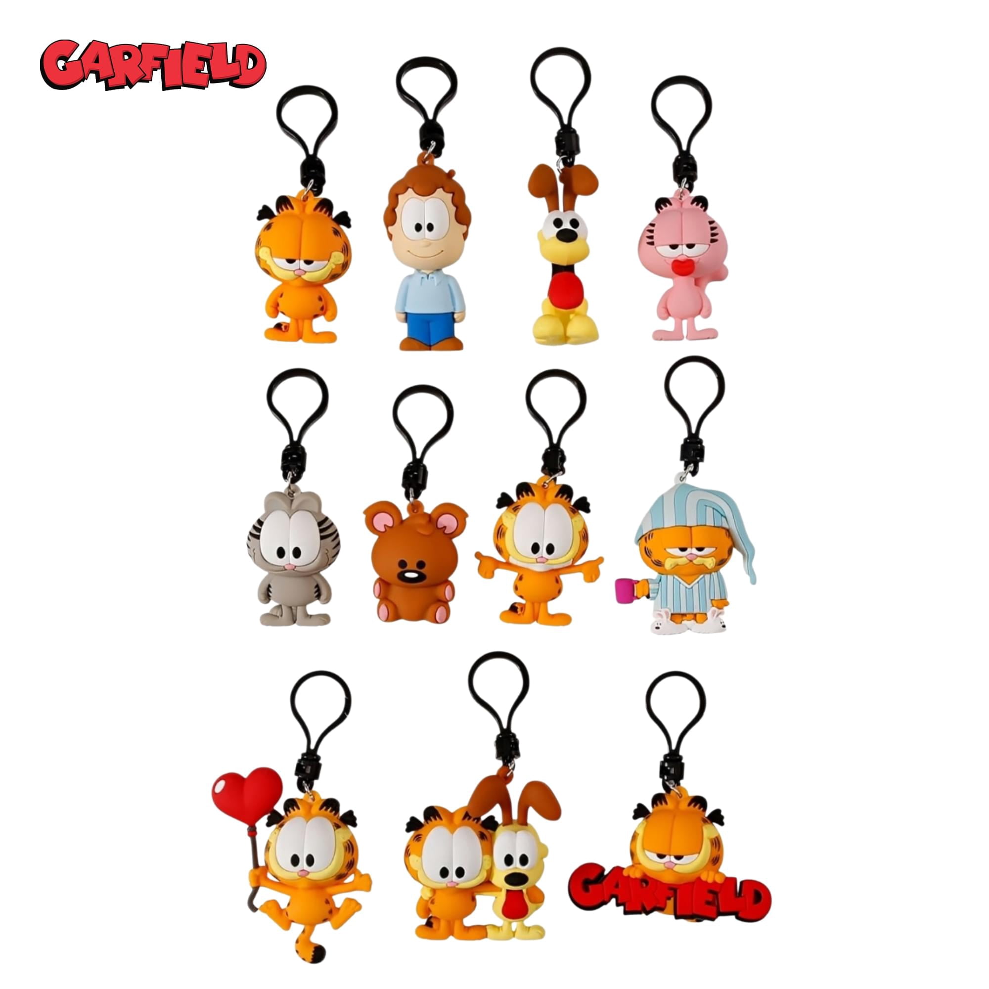 Garfield Series 1 Blind Bag 3D Foam Bag Clip | One Random