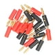 thumbnail image 2 of 20 piezas conector de Cable de altavoz tipo banana de 4mm chapado en oro tipo tornillo abierto Universal para sistema de sonido de coche, 2 of 5