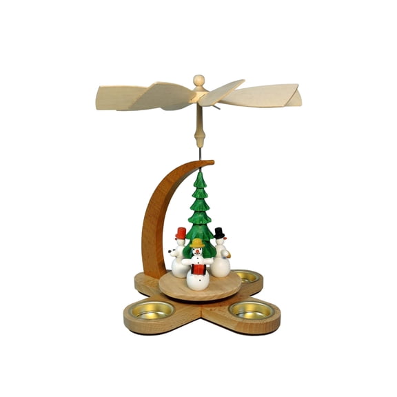 RICHARD GLASSER PYRAMID-SNOWMEN T-LITE EACH