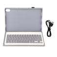 thumbnail image 1 of Funda protectora magnética con teclado para tableta, conexión Bluetooth, teclado inalámbrico delgado para Tab P11 Plus 2021 P11 2020, color morado, 1 of 14