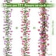thumbnail image 4 of Planta colgante de pared de ratán verde violeta artificial, decoración para el hogar, plantas artificiales, plantas colgantes de pared, plantas decorativas, para sala de estar, diseño, 4 of 6