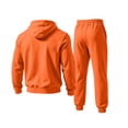 thumbnail image 6 of Delconic Mens Hoodie and Jogger Set Pullover Hooded Sweatshirt and Drawstring Sweatpants Casual Athletic Two Piece Outfit Saffron L, 6 of 9