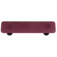 thumbnail image 1 of Light Plum Rectangle Glass Cabinet Pull - Black Post, 1 of 1