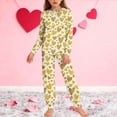 thumbnail image 2 of BLVB 2 Piece Boys Girls Valentine's Day Pajamas Kids Long Sleeve Top and Pants Pajamas Pjs Sleepwear Set for Kids 5-14 Years, 2 of 7