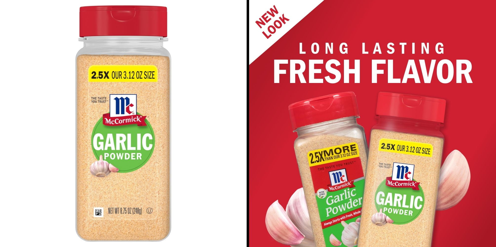 McCormick Garlic Powder, 8.75 oz & McCormick Granulated Onion, 18 oz