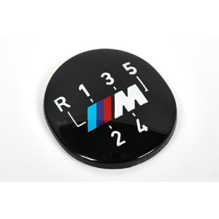 Genuine M 5-Speed Gear Knob Badge Emblem E24 E30 E34 E36 E46 E39, A brand-new Genuine BMW OEM part By (Best Bmw Parts Store)