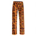 thumbnail image 5 of Trgacdwlo Funny Pumpkin Graphic Halloween Pajamas Women Pants Loungewear Fall Sleeping Pants Women Elastic Waist Baggy Comfy Womens Pajama Bottoms, 5 of 6