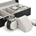 thumbnail image 4 of Wooden 10-bit Watch Box Spot Goods In Black Carbon Fiber Pu Leath, 4 of 5