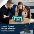thumbnail image 5 of ELEHOLD 3-Layer Rugged Case For Apple iPad Mini 7th 6th Generation Heavy Duty Shockproof Cover, [Drop Protection], [Logo Visible], With Kickstand & Pencil Holder & Shoulder Strap, Black+Green, 5 of 8