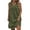 Army Green, variant on Plus Size Dresses For Women Linen Cotton Sleeveless Dress Above Knee Length Women Dresses V Neck Button Decor Summer Dress Casual Shift Sundress