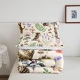 thumbnail image 5 of meiyoeat Kawaii Kitten King Size Comforter Sets,Watercolor Floral Rustic Mushroom Comforters King Size For Girl,Reversible,3Pcs,1 Comforter And 2 Pillowcases, 5 of 7