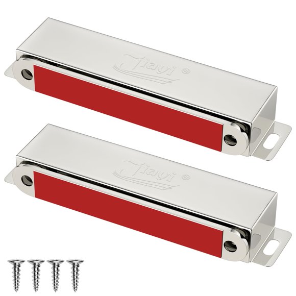 Imanes para puertas Jiayi de acero inoxidable, 90 lb, paquete de 2