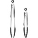 thumbnail image 3 of Pinzas de cocina de bloqueo de acero inoxidable premium con puntas de silicona, 2-9quot; Y 12quot; Conjunto, 11 Feliz Sencillez, 3 of 5