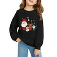 thumbnail image 6 of JLMSPLWG Christmas Long Sleeve Shirts Christmas Plaid Shirt Girls Christmas Shirts Boys White Tshirt Sweatshirt Kids 8 Year Old Girl Clothes Boys, Black 7-8 Years, 6 of 6
