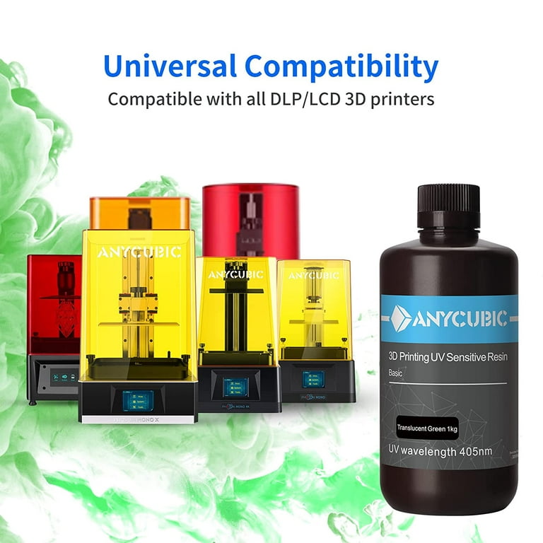 Anycubic 5KG Photopolymer Resin High Clear Low Odor 405nm Rapid UV Resin  LCD Lot