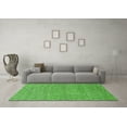 thumbnail image 3 of Ahgly Company Indoor Round Solid Green Modern Area Rugs, 6' Round, 3 of 4