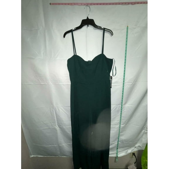 Bebe Dark Green Tank Jumpsuit Size XL