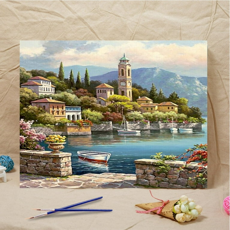 Pianpianzi Acrylic Painting Paper for Adults Modern Artwork for Walls  Posters for Bedroom 1990 By Wall Home Diy Oil Picture Art Kit Painting  Paint Inch 16*20 Number Home Decor 