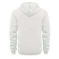 thumbnail image 5 of Quarter Zip Pullover for Men Hoodies Casual Sweatshirts Fall Winter Drawstring Jacket with Zip Pockets, White, Size M, 5 of 5