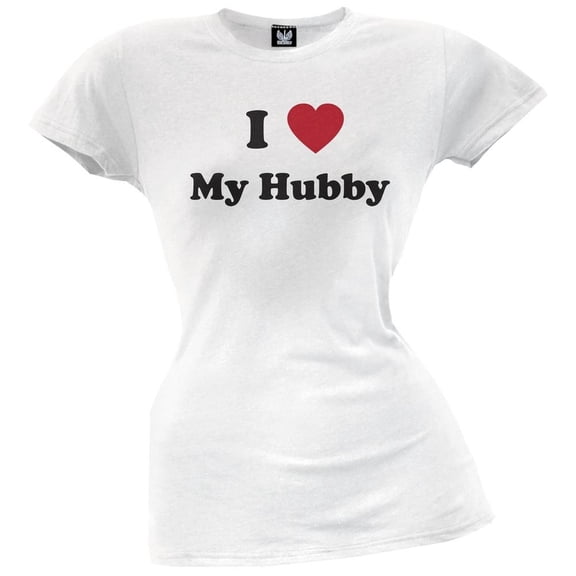 Old Glory Juniors I Heart My Hubby Short Sleeve Graphic T Shirt