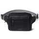 thumbnail image 1 of Riñonera LATMAP 3L con triple cremallera, unisex, piel sintética negra, 1 of 9