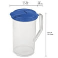 thumbnail image 2 of Sterilite 1.9 Liter Blue Round Pitcher, 2 of 4