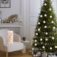 thumbnail image 2 of Christmas Tree Ornaments Balls Set - 24pcs Plastic Hanging Flocked Baubles with Matte, Shiny & Glitter Finishes, Holiday Decoration for Tree, Window & Party Scene, 2 of 5