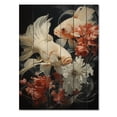 thumbnail image 3 of Designart "Fish Aquatic Euphony" Animals Print on Natural Pine Wood, 3 of 5