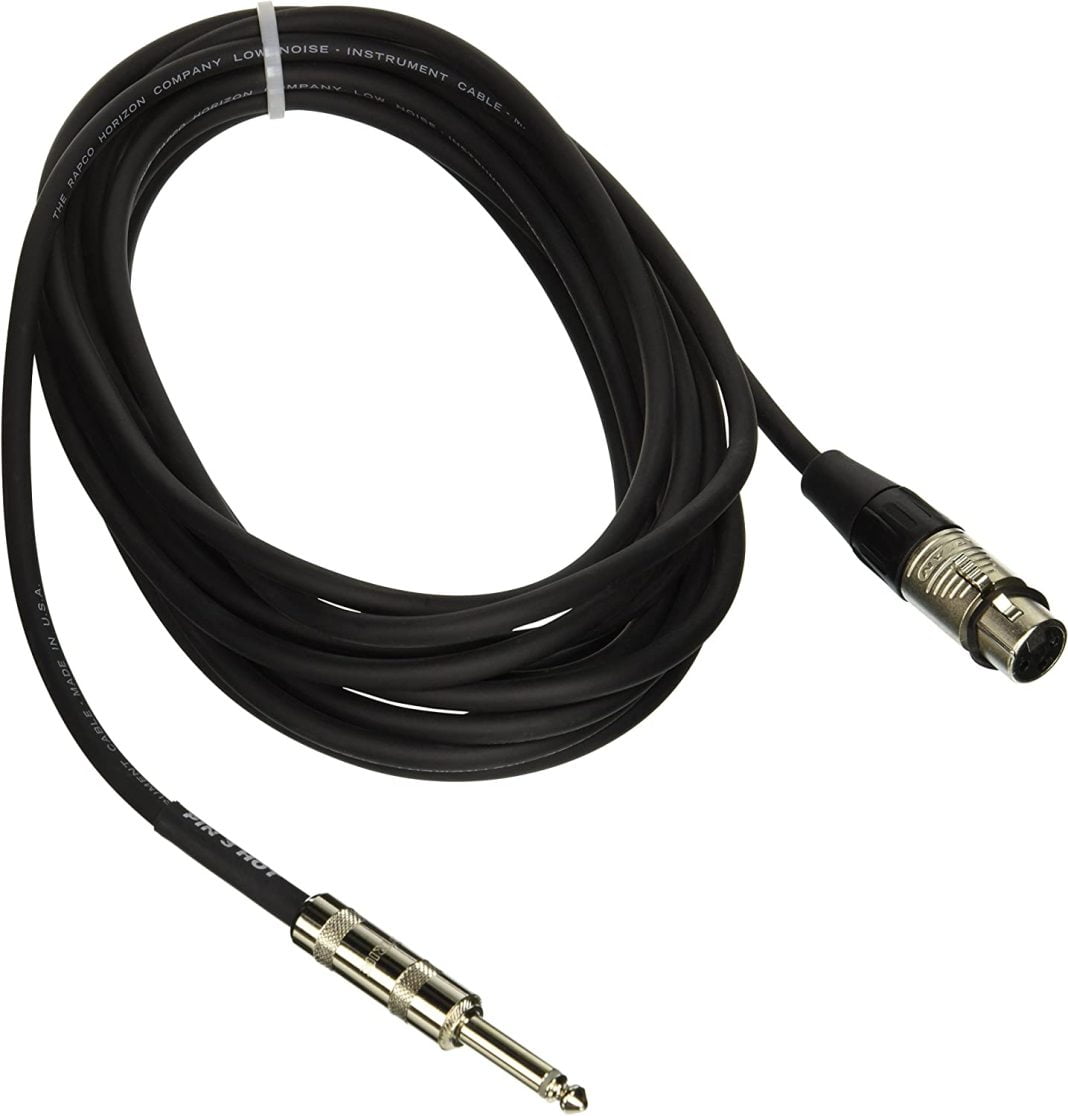 HELISICoil HZ20 Stage Series HiZ Microphone Cable 20Feet
