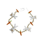 60cm Artificial Hanging Carrot Rabbit Swag Spring Floral Hanging Easter Garland Carrots Sign for Windows Easter Festival Wall Decoration