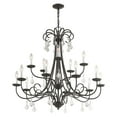 thumbnail image 6 of Livex Lighting Daphne 15 Light Foyer Chandelier in English Bronze, 6 of 12