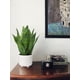 thumbnail image 4 of Planta de serpiente falsa Planta de serpiente artificial de 14 "Planta de serpiente artificial con maceta de cerámica blanca Planta de Sansevieria Perfecta para la casa Sala de estar moderna Ofic, 4 of 5