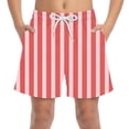 thumbnail image 2 of ITSAME Boys Swim Trunks, Quick-Dry Elastic Waist with Pockets Summer Seaside Vacation Surfing Shorts Red 12-13T, 2 of 8