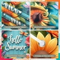 thumbnail image 4 of Ladybug Design Welcome Banner Daisy Pattern Ladybug Display Light Green Background Black White Checkered Daisy Backdrop for Spring Party Garden Gathering Outdoor Welcome, 4 of 9