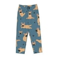 thumbnail image 4 of Xecao French Bulldog Yoga Women's Straight Lounge Pajama Pants: The Epitome of Relaxed Sleepwear, 4 of 9