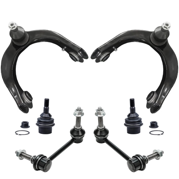 Detroit Axle - Front Upper Control Arms Ball Joints Sway Bar End Links Replacement for 2011-2015 Jeep Grand Cherokee Dodge Durango - 6pc Set
