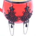 thumbnail image 4 of Pendientes Góticos de Encaje Victoriano jinwen para Mujer Negro, 4 of 4