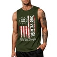 thumbnail image 3 of Youpwaven America 250th Anniversary Men's Tank Top, USA 250 Year 1776-2026 Patriotic Muscle Tee, We The People Distressed Flag Commemorative Sleeveless Shirt, 3 of 4