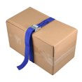 thumbnail image 2 of Uxcell 0.3ft Cam Buckle Tie Down Lashing Strap Polypropylene Blue 2pack, 2 of 6