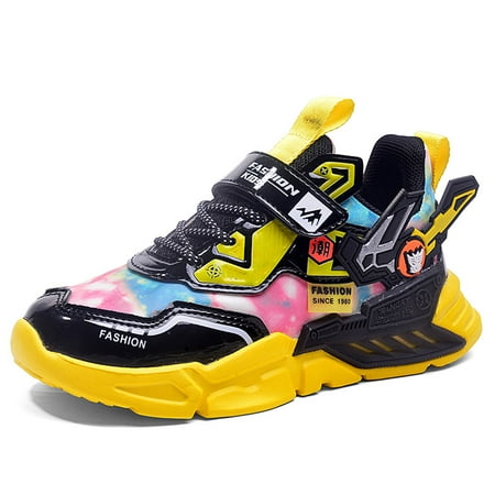 

Eashi Kids Boys Girls Breathable Sneakers Running Shoes Comfort Sneakers Toddler/Little Kid/Big Kid Yellow US 11K