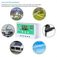thumbnail image 4 of Mistaha Solar Charge Controller 40A for LED Street Light with PWM Charging, LCD Display, Dual USB Output, White and Green Color, Supports 12V/24V Battery, Overcharge Protection, 4 of 6