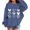 Navy, variant on KAUOD Teen Girls Heart Print Sweatshirts Oversized Crew Neck Long Sleeve Cute Pullover Tops Clothes Kids Cotton Hoodies