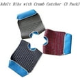 thumbnail image 3 of 3 Pack Adult Bibs With Crumb Catcher - Washable Adult Dining Bib, Large Adult, 3 of 5