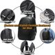 thumbnail image 4 of Mochila moderna Karoukee Top de cuero genuino para hombre, color negro, 4 of 7