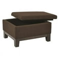 thumbnail image 3 of Regent Storage Ottoman-Color:Milford Java, 3 of 4