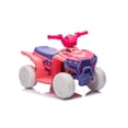 thumbnail image 4 of iYofe 6V Electric Ride on Toys, Powered Ride on ATV for Toddlers Boys Girls Ages 3-5 Gifts, Kids ATV electric car with LED Lights, Anti-Slip Wheels, White+Pink, 4 of 10