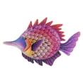 thumbnail image 4 of Raindrops Purple Iron Metal Fish Wall Decor EyeCatching Ocean Art for Home Garden Bar 19.5 x 10.5 Inches, 4 of 8