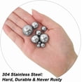 thumbnail image 2 of 20 Piezas Bolas de Forja para Anillos de Monedas, Surtido de 10 Tamaños (3/4 pulgadas a 3mm), Acero Inoxidable 304, Ideal para Joyería y Herrería, 2 of 5